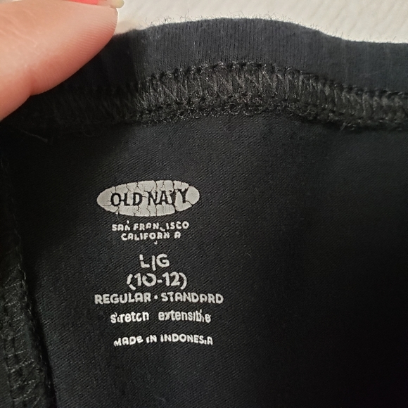 💕 Old Navy Black Leggings Girl's Size Large - Picture 6 of 8